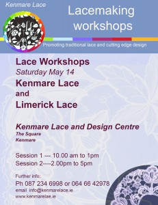 Next lacemaking workshop on Saturday next May 14